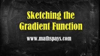 Sketching the Gradient Function [upl. by Frida]