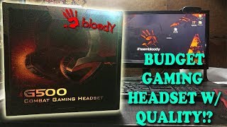 A4Tech G500 Gaming Headset Review English  Mic Test [upl. by Vaios]