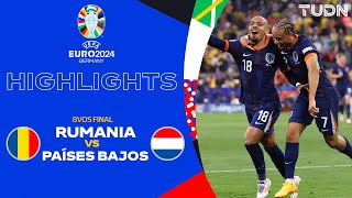 HIGHLIGHTS  Rumania vs Países Bajos  UEFA EURO 2024  8vos  TUDN [upl. by Margaretha877]