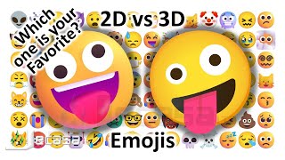 Emoji Meanings 2D vs 3D Emojis Part 1  Faces Smiles Affection Emotions  Noto vs Fluent Emojis [upl. by Ekalb]