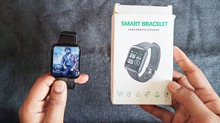 Smart Bracelet  116 plus Unboxing amp Review  Fitness Tracker  Smart watch D13 [upl. by Ricardama]