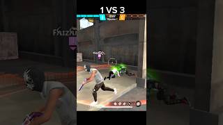 FREE FIRE  1 VS 3 ESY GAME 🎯  5ZAAN GAMER RAISTAR freefire ajjubhai shorts [upl. by Eimas317]