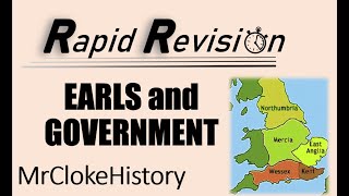 GCSE History Rapid Revision Earldoms and Saxon Government [upl. by Tessi]