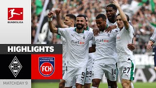 Borussia Mgladbach  1 FC Heidenheim 21  Highlights  Matchday 9 – Bundesliga 202324 [upl. by Hpseoj63]