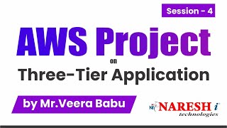 AWS Project on Three Tier Application  MrVeerababu  Session  4  Naresh IT [upl. by Esilec]