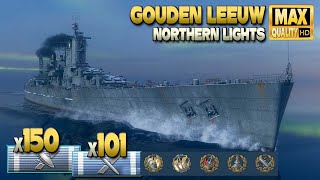 Cruiser Gouden Leeuw Balanced use of ammunition types  World of Warships [upl. by Luci14]