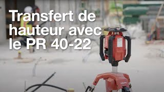 Comment faire un transfert de hauteur avec le laser rotatif PR 4022 [upl. by Eiramanad]