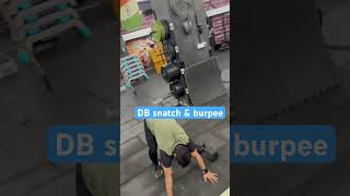 DB Snatch amp burpees crossfit youtubeshorts viral trending shortvideo shorts trendingshorts [upl. by Adilem683]