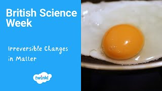 What Causes Irreverisble Changes in Matter  KS2 Science Experiments  British Science Week [upl. by Ravilob]