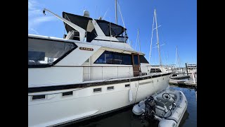 1982 Hatteras 53 Motoryacht  Karma 2023 Exterior [upl. by Vin]