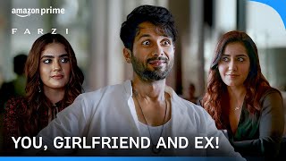 Farzi Sunny Meets His Ex ON A DATE  Farzi  Shahid Kapoor Raashii Khanna  Prime Video India [upl. by Shirleen]