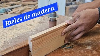 Como hacer CAJONES con RIELES de MADERA carpinteriacreacionesberbe8685 [upl. by Collyer]