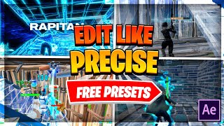 How To Edit Like Precise on AFTER EFFECTS ❗Free Presets in The Description❗ [upl. by Cacie]