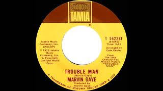 1973 HITS ARCHIVE Trouble Man  Marvin Gaye stereo 45 [upl. by Anertak598]