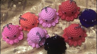 “Octopus keychain ”easy to crochet 🧶 crochet shortsviral youtube [upl. by Vallie]