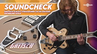 SOUNDCHECK  Gretsch G2627T Streamliner CB Ltd Edition Shoreline Gold [upl. by Reisch]