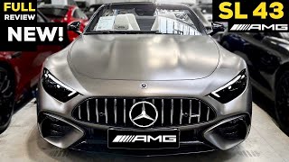 2023 MERCEDES SL 43 AMG NEW FULL InDepth Review BRUTAL Sound Exterior Interior MBUX Price [upl. by Enenaj]