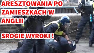 ZAMIESZKI W ANGLII Aresztowania i wyroki zatrzymania po wpisach na FB anglia zamieszki [upl. by Evelinn]