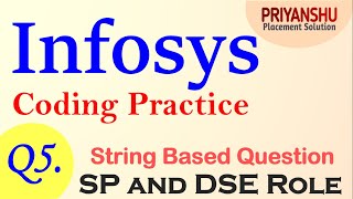 Infosys SP and DSE Coding  Infosys Programming Question  Infosys Coding Questions for SP and DSE [upl. by Thackeray]