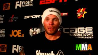 Benny Alloway CWFC 65 Post Fight Interview [upl. by Esmond868]