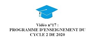 17 Programme du cycle 2 de 2020 [upl. by Marquis]