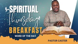 SPIRITUAL BREAKFAST WITH PASTOR CASTER  Psalms Ch 1 v 1 [upl. by Ahsiekin]