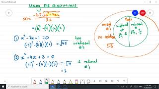 Methods using the discriminant [upl. by Sharia]