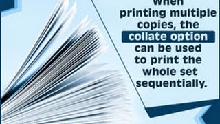 Meaning of Collate in Terms of Printing [upl. by Assennej975]