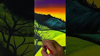 Easy Sunrise 🌅 Acrylic Painting for Beginners [upl. by Eenor]