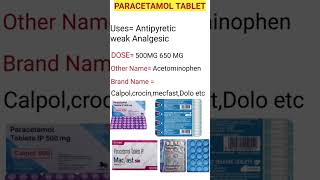 Paracetamol tablet uses in hindi [upl. by Thalassa]