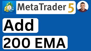 How to Add 200 EMA in MetaTrader 5 MT5 on LaptopPCMac  Easy to Follow [upl. by Adelind297]