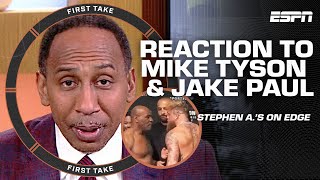 First Take reacts to Mike Tyson slapping Jake Paul 🚨 TYSON MEANS BUSINESS  Ryan Clark [upl. by Gnehc]