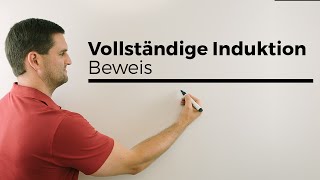 Beweis durch vollständige Induktion Prinzip der vollst Induk mit Beispiel  Mathe by Daniel Jung [upl. by Gamber]