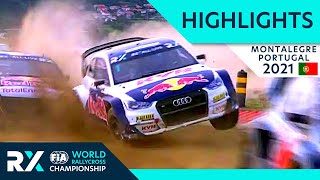 World RX Semi and Final Highlights  Cooper Tires World RX of Montalegre 2021  Portugal Rallycross [upl. by Suellen182]