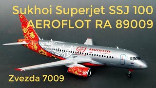 Sukhoi Superjet SSJ 100 1144 scale model build Zvezda 7009 [upl. by Ocsecnarf174]