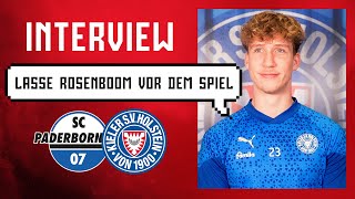 quotWollen mutig und positiv bleibenquot 💬  Lasse Rosenboom vor dem Auswärtsspiel beim SC Paderborn 07 [upl. by Ynnad980]