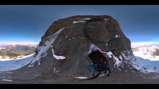 360 Camera  Eiger North Face – Hinterstoisser Traverse [upl. by Maletta]