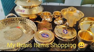 Brass Items Shopping  నేను కొన్నా ఇత్తడి వస్తువులు  Affordable brass items in Banglore [upl. by Callahan]