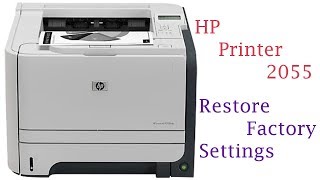 HP LaserJet P2055 printer How to Restore Defaults Settings [upl. by Hazen869]