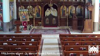 Fifth Sunday of Lent  St Mary of Egypt  April 21 2024 [upl. by Dwain982]