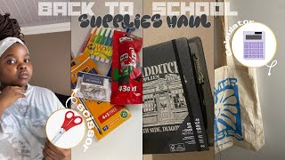 BACK to school supplies shopping  stationery haul  SENIOR YEAR [upl. by Cutlip484]