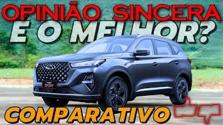 Tiggo 7 Sport é o MELHOR SUV Comparativo com Toyota Corolla Cross Jeep Compass e VW Taos VALE [upl. by Blondie261]