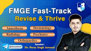 🚀 FMGE FastTrack 5 Subjects in 1 Shot  Anaesthesia Dermatology Psychiatry Radiology amp Ortho🎓 [upl. by Llewkcor]