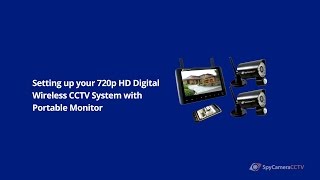 How to Set up 720p HD Digital Wireless CCTV System [upl. by Shirl533]