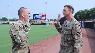 Master Sergeant Chris Strunk Reenlistment [upl. by Denzil]