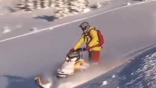 How to Side Hill on a Snowmobile – Riding Tip [upl. by Aigil255]