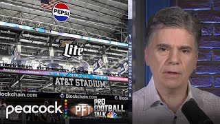 Metal fell from roof onto ATampT Stadium field hours before MNF  Pro Football Talk  NFL on NBC [upl. by Osborn842]