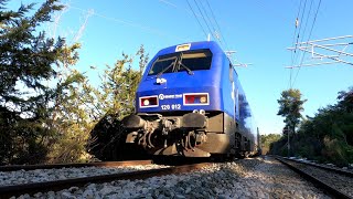 Train traffic between Sfendali and Avlona PANOSG42 [upl. by Bealle]