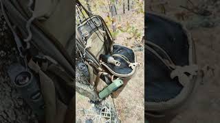 Saddle hunting setup bowhunting bowhunter tethrd mathewsarchery hunting vortexoptics [upl. by Maryly310]