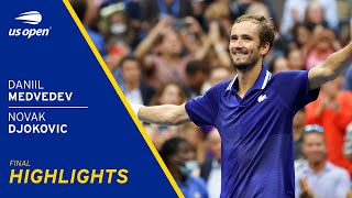 Daniil Medvedev vs Novak Djokovic Highlights  2021 US Open FInal [upl. by Eixirt]